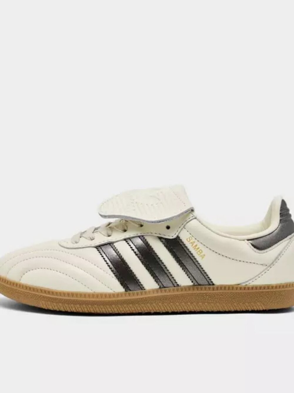 Women's Adidas Originals Samba Long Tongue Shoes - Cream White Black Gum JP6143